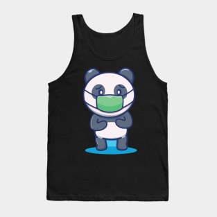 Panda Face Mask Covid 19 Tank Top